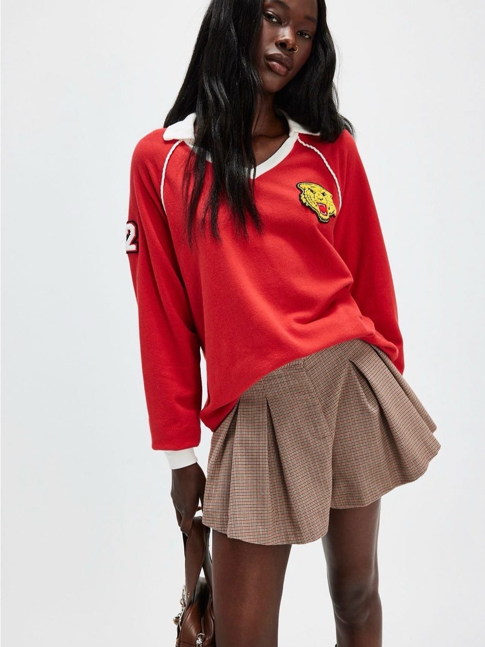 Free People Prep Sport Raglan Long-Sleeve Tee